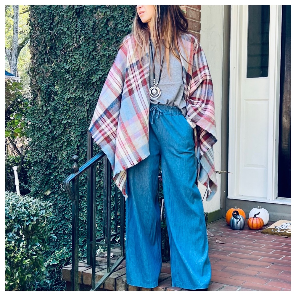 Made in Italy Wide leg side pockets light jeans - Picture 3 of 10